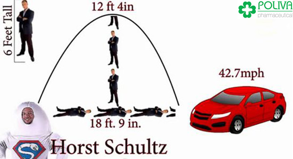 Horst Schultz đạt kỷ lục phóng tinh xa nhất.
