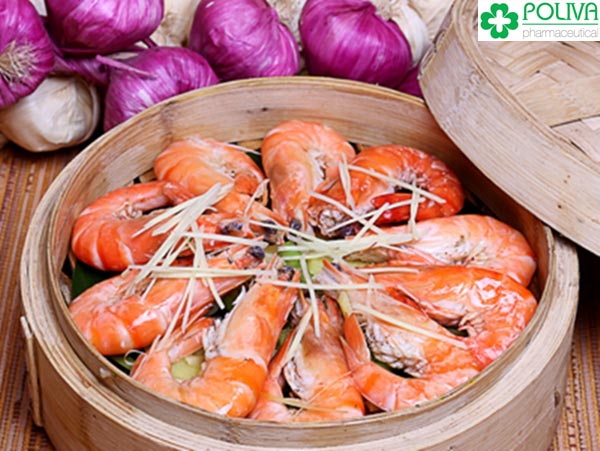 Tôm hấp - Món ngon ngày xuân tốt cho sinh lý nữ
