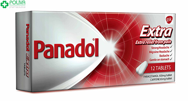 Panadol có tác dụng giảm các triệu chứng đau đầu, cảm cúm.