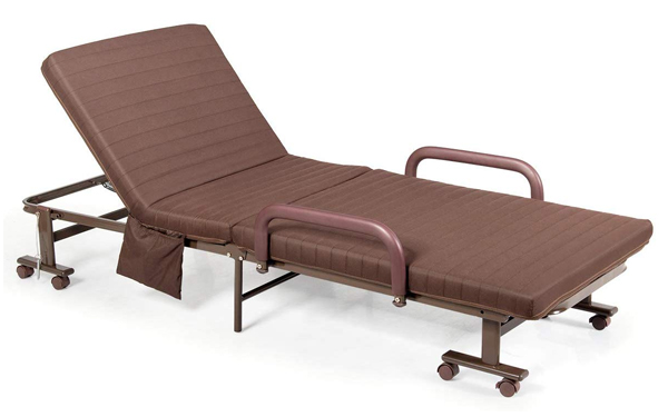 Mẫu Extra bed có tông màu trầm sang trọng, thiết kế có tay vịnh mang đến cảm giác thoải mái và an toàn cho giấc ngủ người dùng.