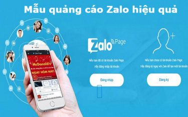 Mẫu quảng cáo Zalo tăng khả năng thu hút khách hàng hiệu quả