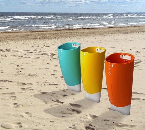 Top các loại thùng rác thích hợp để đặt tại bờ biển