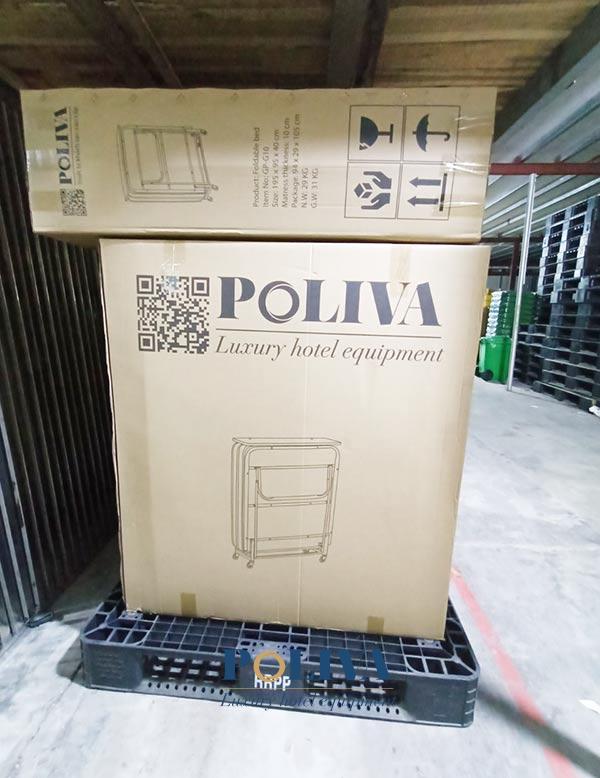 Giường extra bed khách sạn của Poliva được đóng gói cẩn thận
