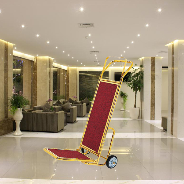 Xe đẩy hành lý luggage trolley được sử dụng phổ biến trong khách sạn