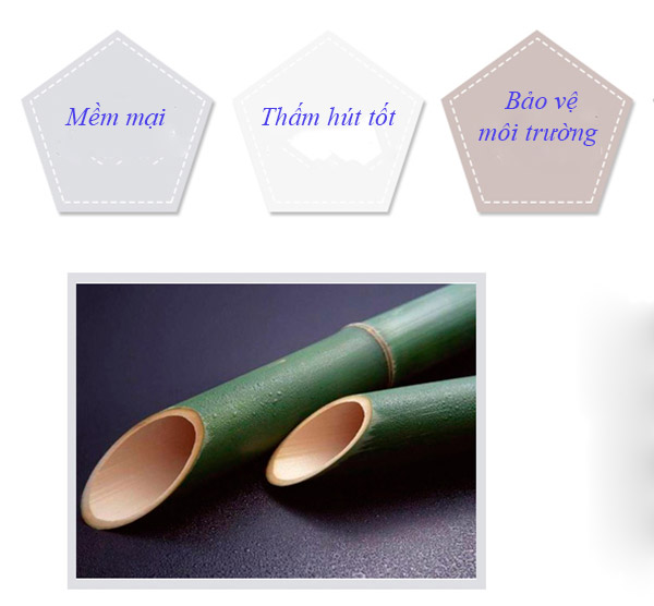 Tre được dùng làm chất liệu sản xuất khăn mặt và mang nhiều đặc tính ấn tượng