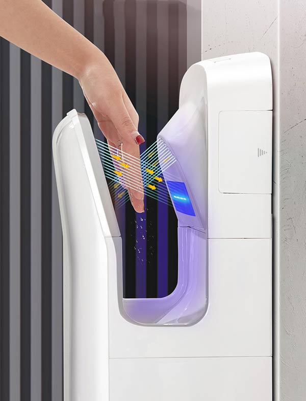 Máy sấy làm khô tay chỉ trong vòng 5- 10 giây