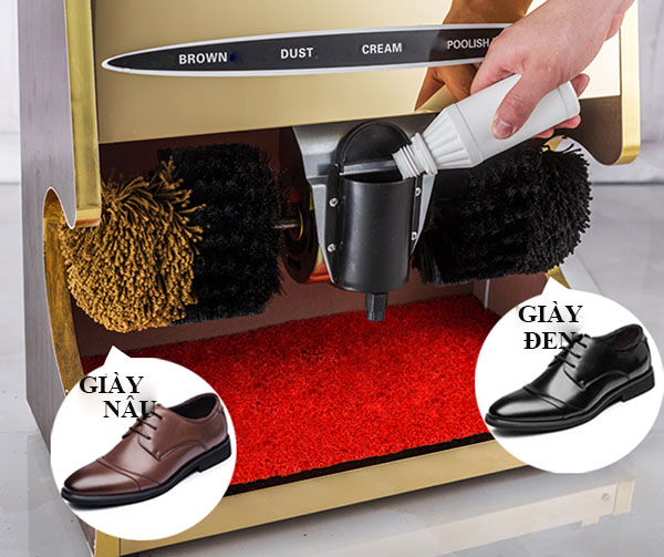 Sản phẩm khi được sử dụng bằng máy đánh giày