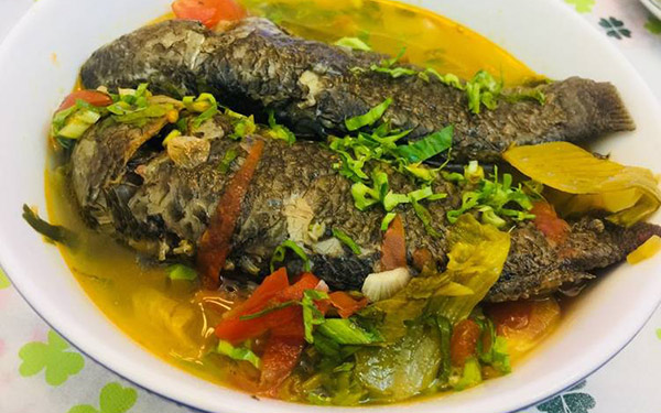 Hình ảnh món canh cá rô Ninh Bình thanh mát 
