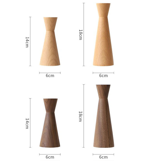 Chân nến bằng gỗ