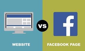Website vs facebook