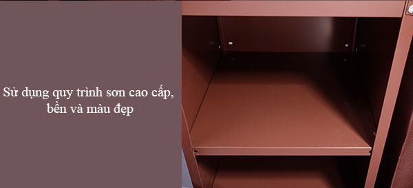 Các ngăn được sơn phủ đảm bảo an toàn và chất lượng