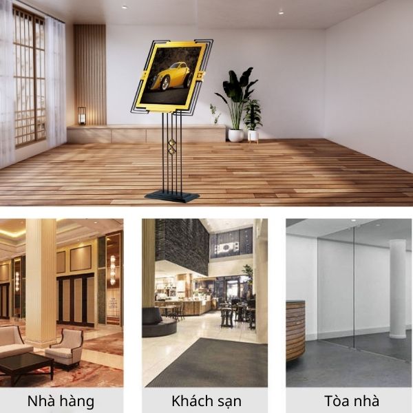 Mẫu bảng menu được sử dụng ở nhiều không gian