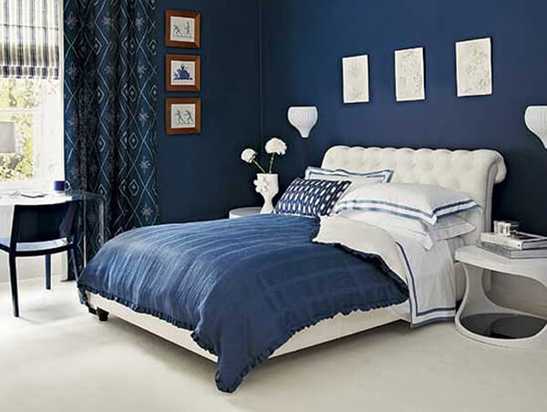 Tone màu xanh sẽ làm dịu mát căn phòng của bạn