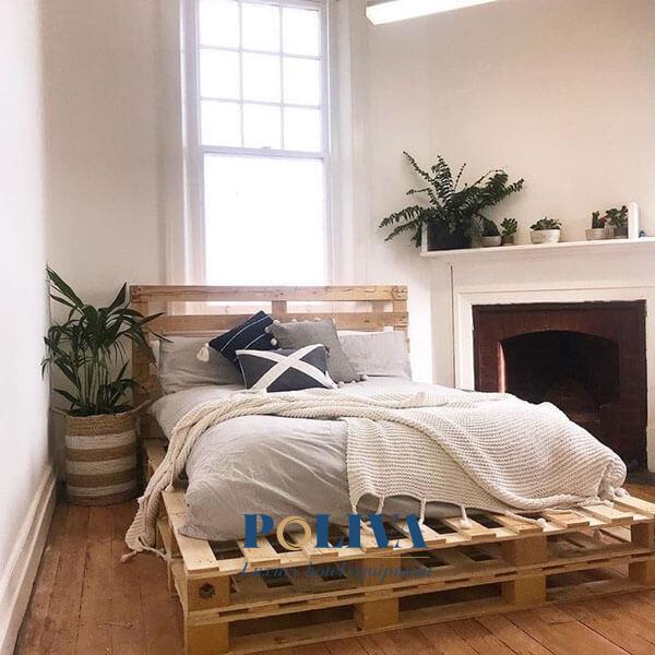 Thông thường, giường pallet hay được dùng trong những không gian nhỏ và gần gũi hơn