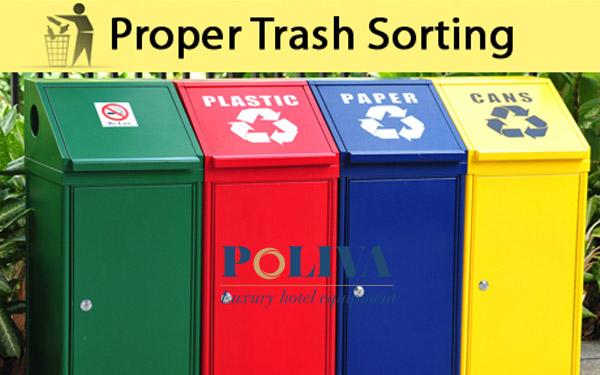 Poliva cung cấp thùng rác nhiều ngăn