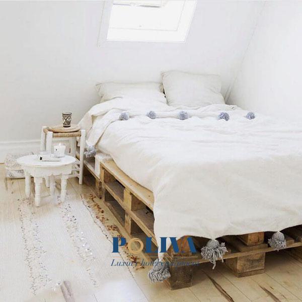 Khi sử dụng giường pallet gỗ, bạn nên xác định trước là giường sẽ không bền