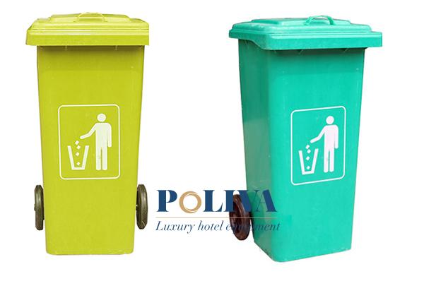 Mẫu thùng rác composite nhập khẩu dung tích 240 lít của Poliva
