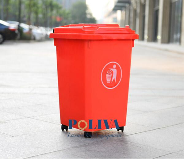 Thùng rác nhựa 60l có màu sắc đa dạng