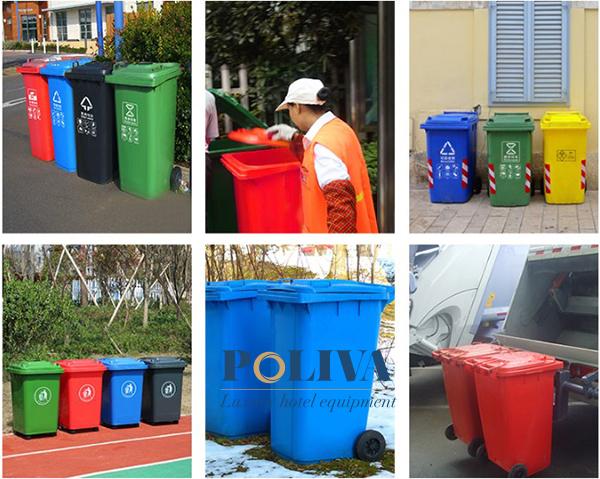 Các loại thùng rác cần trang bị ở khu thu gom rác tại khu chung cư