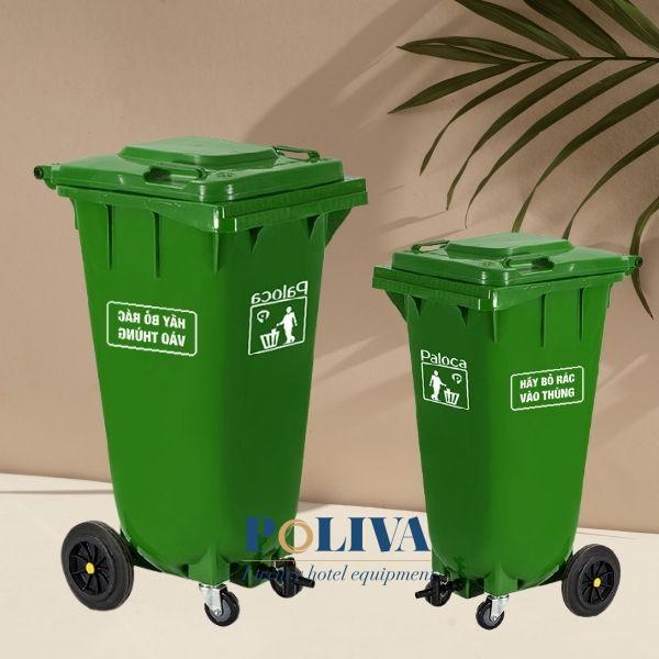 Thùng ủ rác dung tích 120L bằng nhựa HDPE