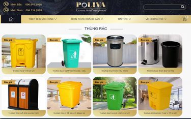 Shop bán thùng rác inox online uy tín, chất lượng