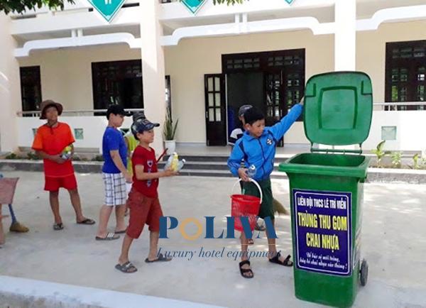 Hướng dẫn đặt thùng rác tại trường học cho phù hợp