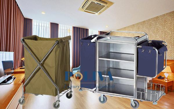 Sự khác biệt giữa xe giặt ủi và xe dọn buồng phòng khách sạn