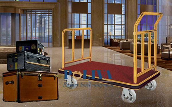 Khách sạn nhỏ dùng loại xe đẩy hành lý nào/