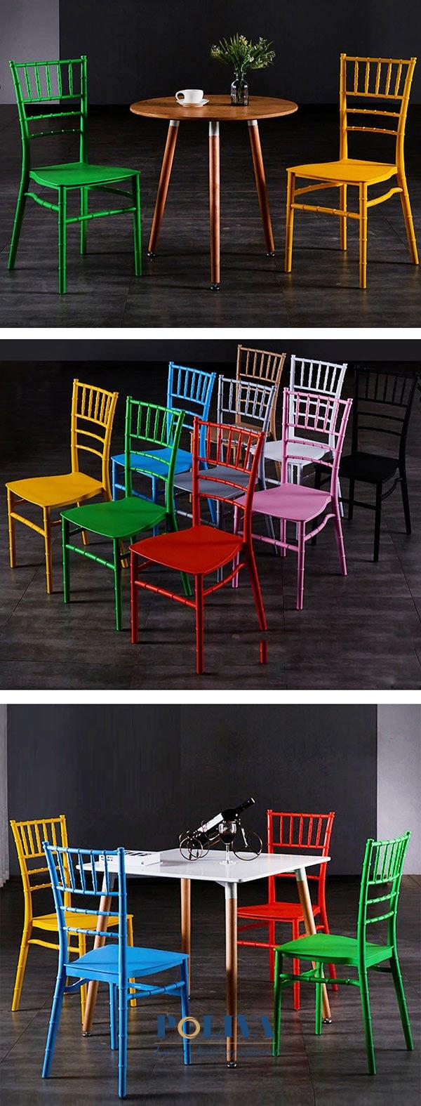 Đa dạng màu sắc ghế Chiavari để bạn chọn mua