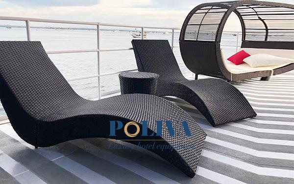 Poliva cung cấp các mẫu ghế hồ bơi giả mây chất lượng