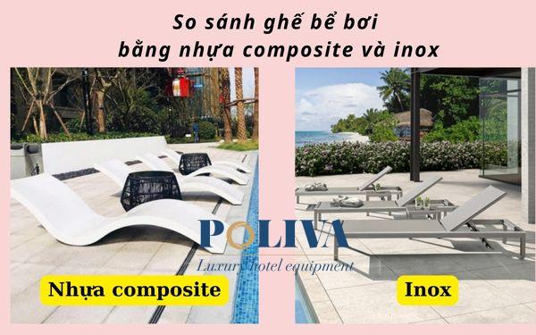 Cùng so sánh 2 loại ghế bể bơi bằng nhựa composite và inox