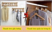 Thanh treo quần áo gắn tường và thanh treo trong tủ: So sánh nhanh