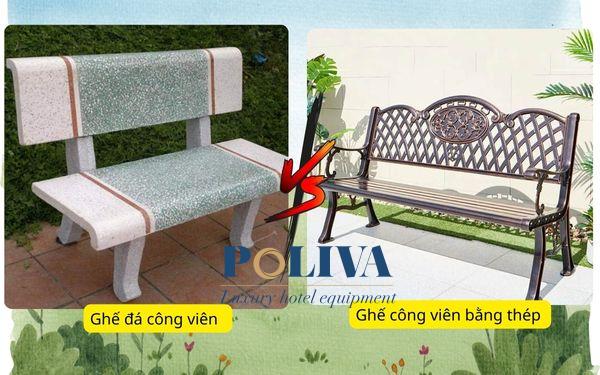Bạn chọn mua ghế đá hay ghế công viên bằng thép sơn tĩnh điện?