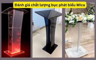 Đánh giá chất lượng bục phát biểu Mica và review khi sử dụng