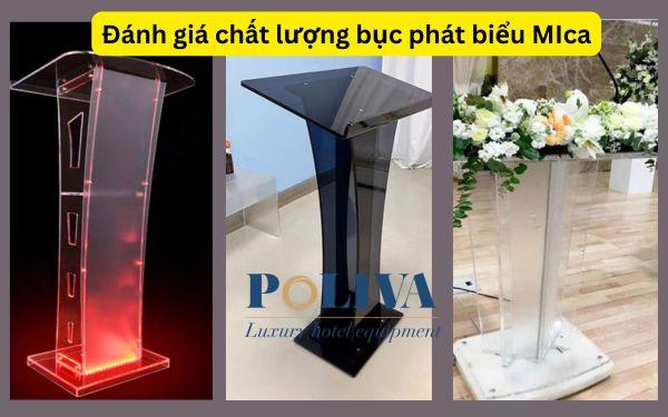 Đánh giá chất lượng bục phát biểu Mica và review khi sử dụng