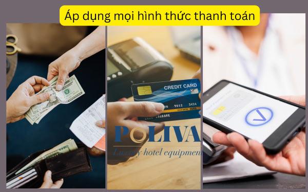 Linh hoạt với nhiều hình thức thanh toán