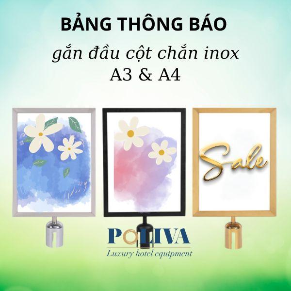 bảng thông báo gắn đầu cột chắn