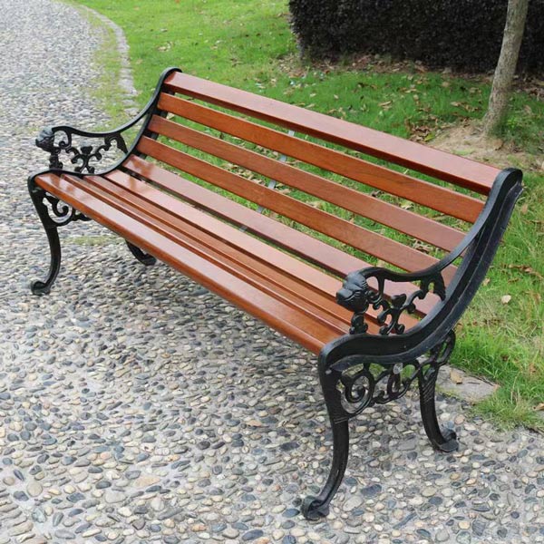 Ghế giả gỗ có tựa màu nâu - đen