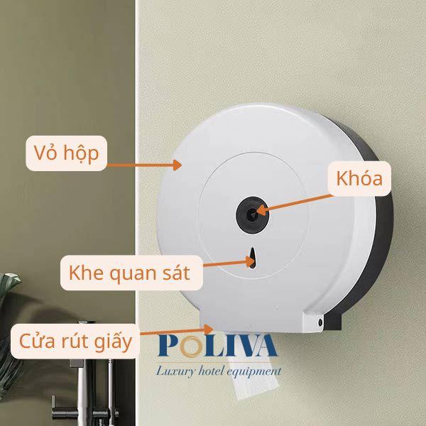 Cấu tạo của hộp đựng giấy vệ sinh treo tường 