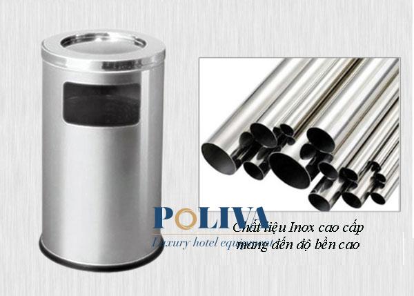 Chất liệu inox cao cấp mang đến vẻ đẹp sang trọng và độ bền cao.