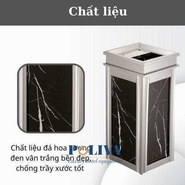 Chất liệu đá bền đẹp, chống chầy xước, dễ dàng vệ sinh