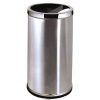 Thùng rác inox tròn có gạt tàn