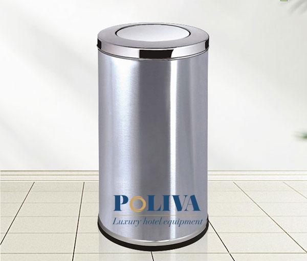 Thùng rác inox nắp lật cỡ đại