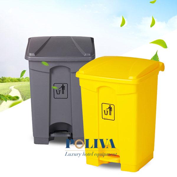 Thùng rác nhựa đạp chân 45L, 30L