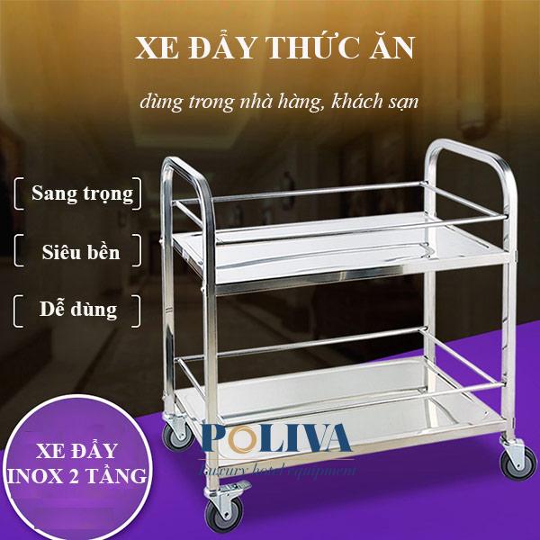 Xe vận chuyển thức ăn bằng inox