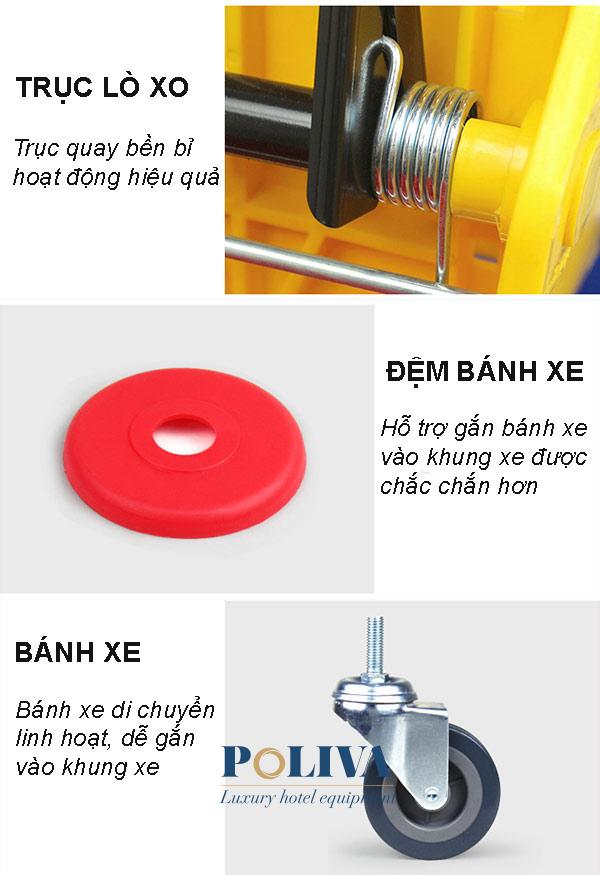 Chi tiết các bộ phận cấu tạo của xe vắt móp 