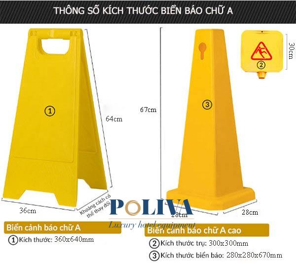 Biển báo nhựa đa dạng mẫu mã và kích thước