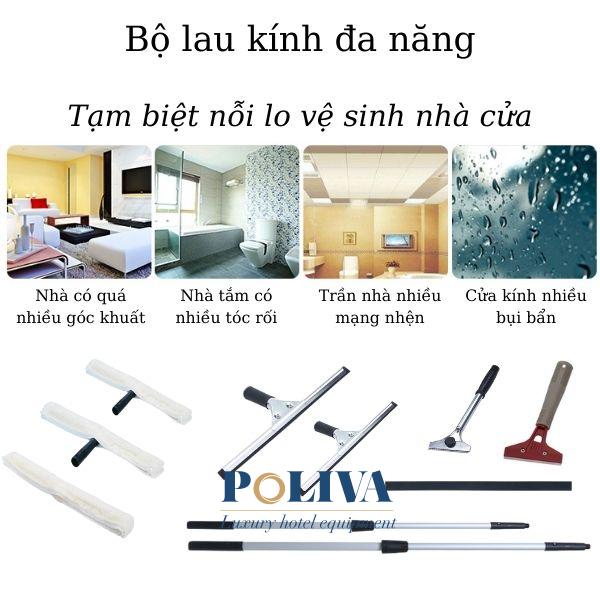 Bộ lau kính đa năng 9 món dễ dang sử dụng nhưng nơi cần vệ sinh