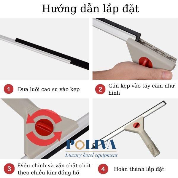 Bộ tay gạt kính bằng nhựa dễ dàng lắp đặt và sử dụng