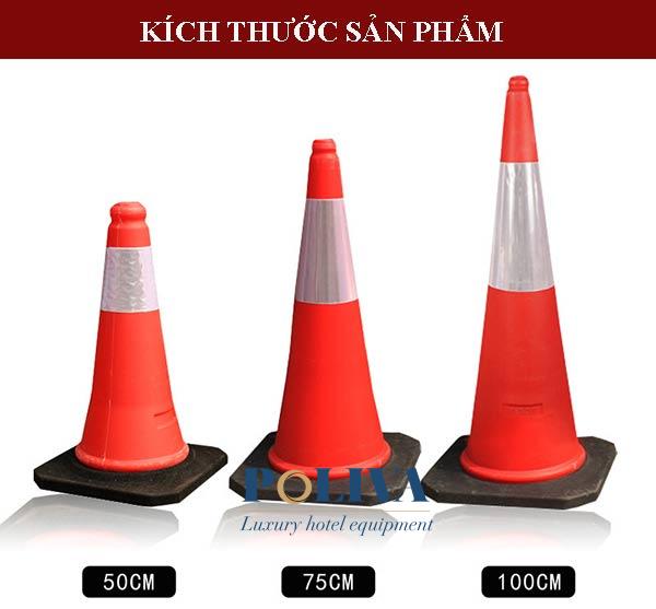 Hình ảnh mô tả kích thước cọc tiêu giao thông công trình